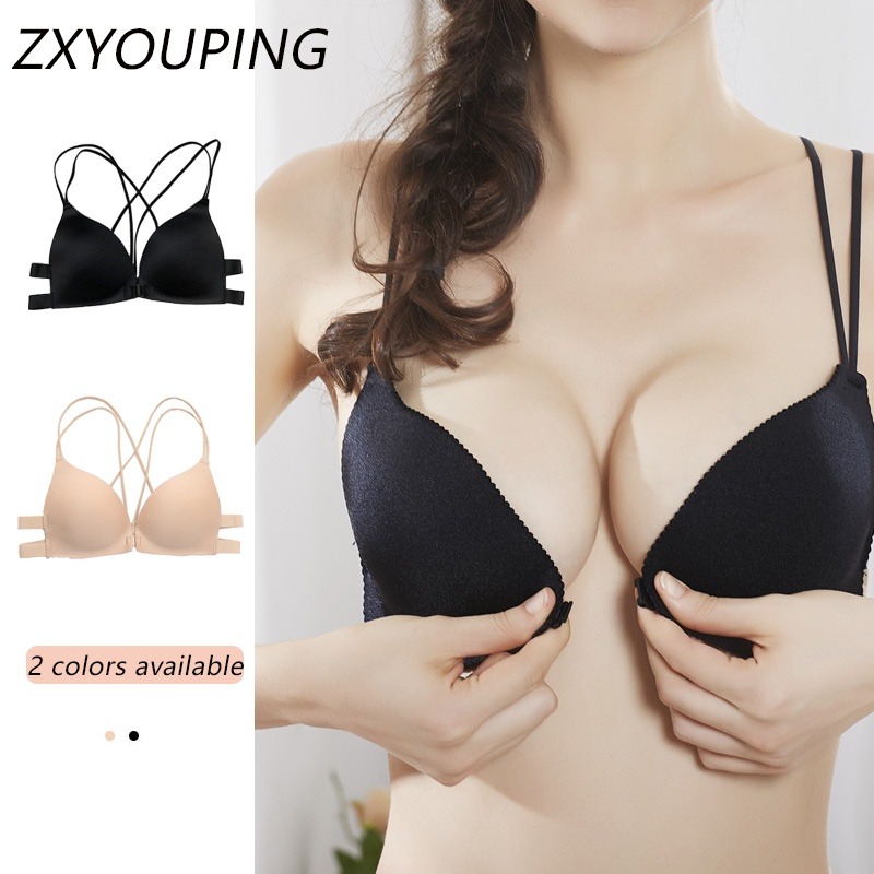 Wirefree Bra Comfort - 1-teiliger modischer Push-up-BH mit dreieckiger Körbchenschnalle