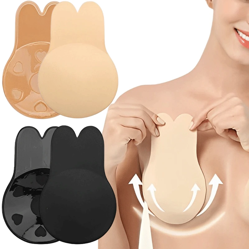 Strapless Bra Adhesive - Frauen Push-Up Bhs Selbstklebende Silikon Trägerlosen