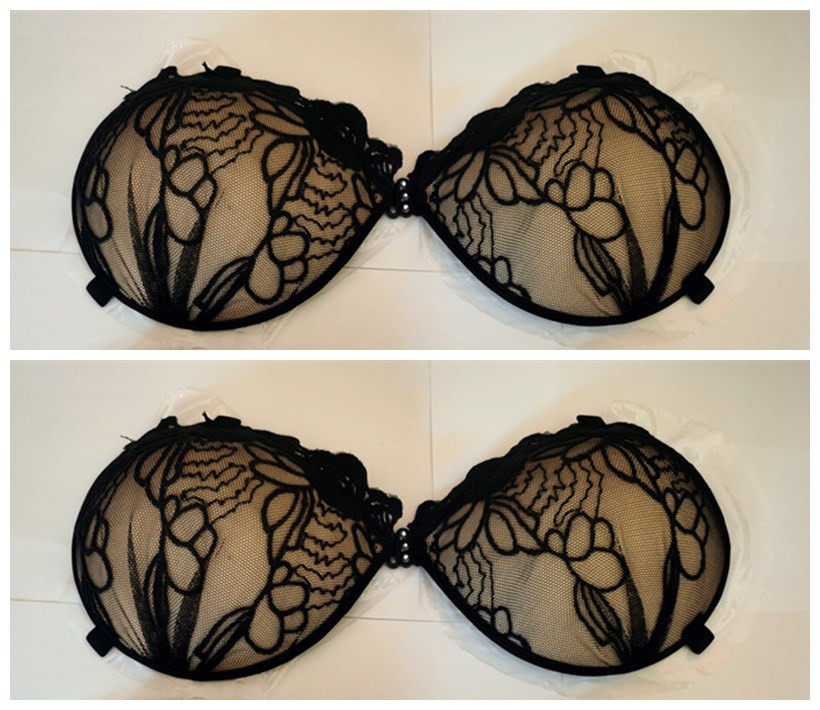 Backless Bra Sticky - Damen Sexy Spitzen-Stickerei Silikon Rückenfreier Trägerloser