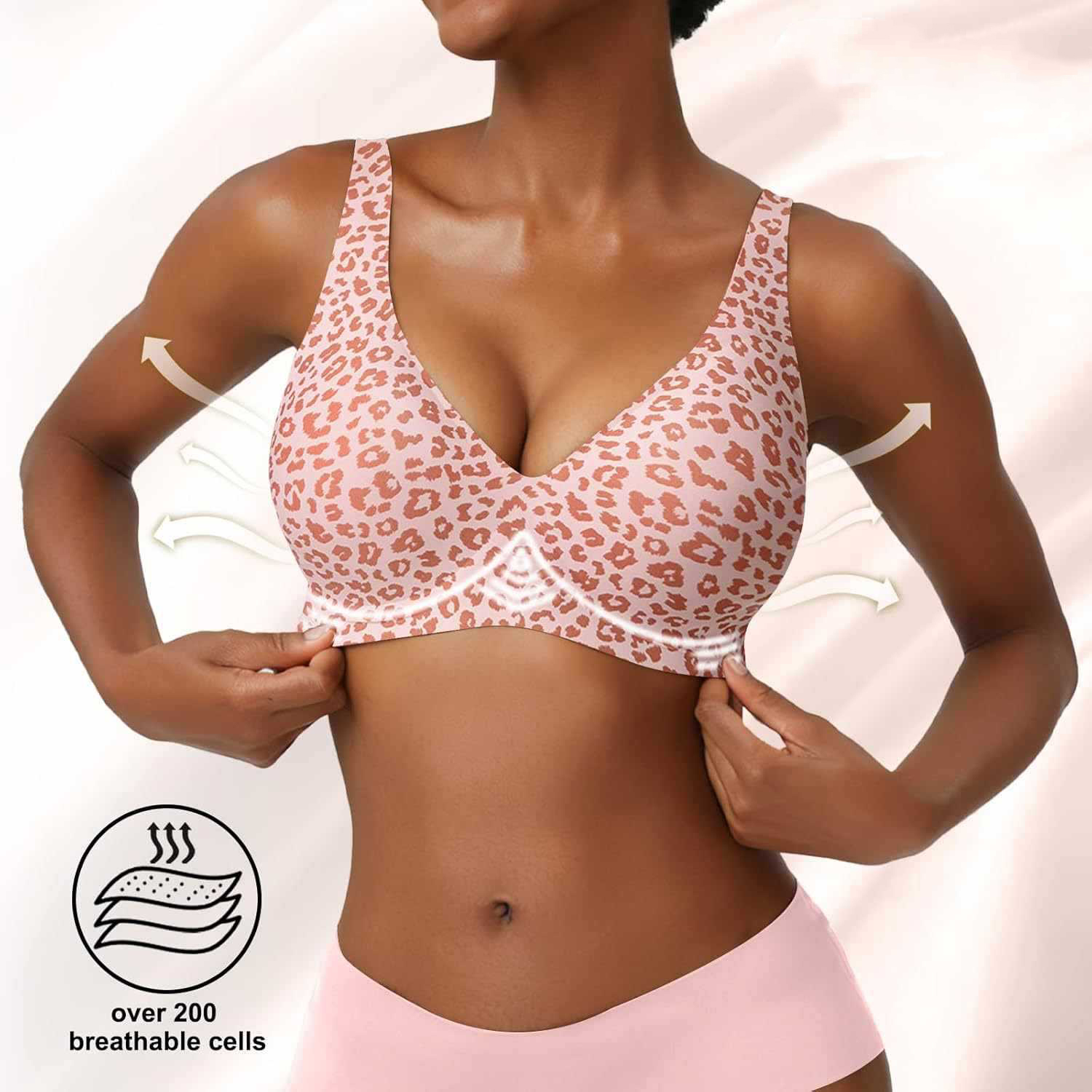 Nahtloser Damen-BH mit rosa Le – Minimizer Bra Women Bewertung und Preis