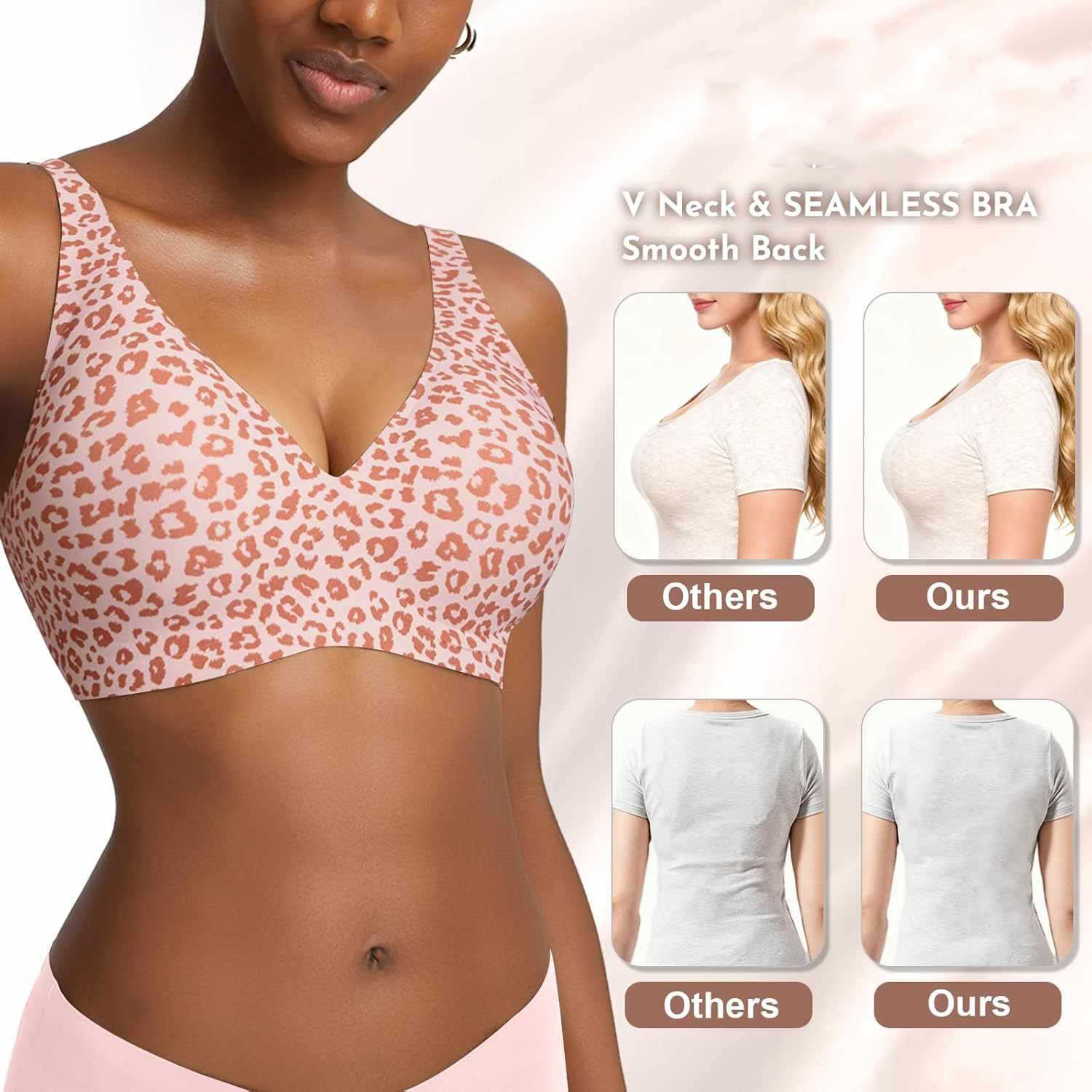 Nahtloser Damen-BH mit rosa Le – Minimizer Bra Women Bewertung und Preis