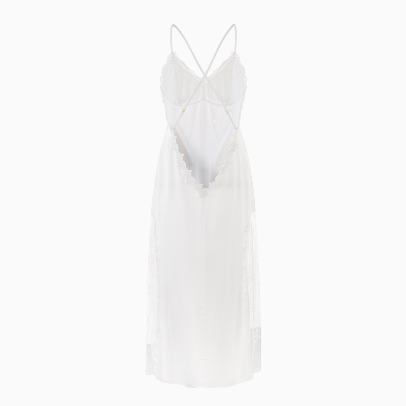 Braut-Satin-Spitzenrobe, Cami- – Sheer Mesh Bra Bewertung und Preis