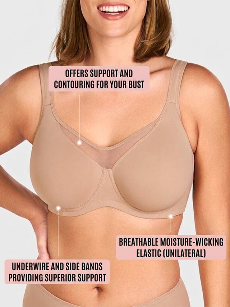 Damen-BH mit weichen Bügeln, M – Sheer Mesh Bra Bewertung und Preis