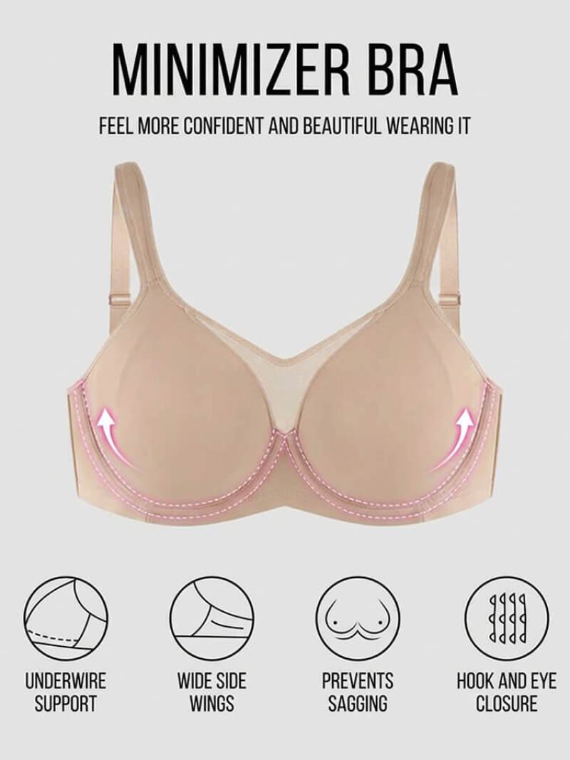 Damen-BH mit weichen Bügeln, M – Sheer Mesh Bra Bewertung und Preis